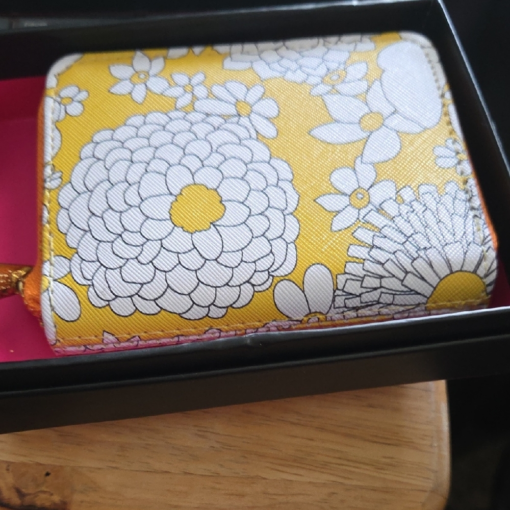 Trina Turk Yellow and White Floral Bag